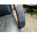 Black Leather Mid Back Executive Rolling Task Meeting Chair